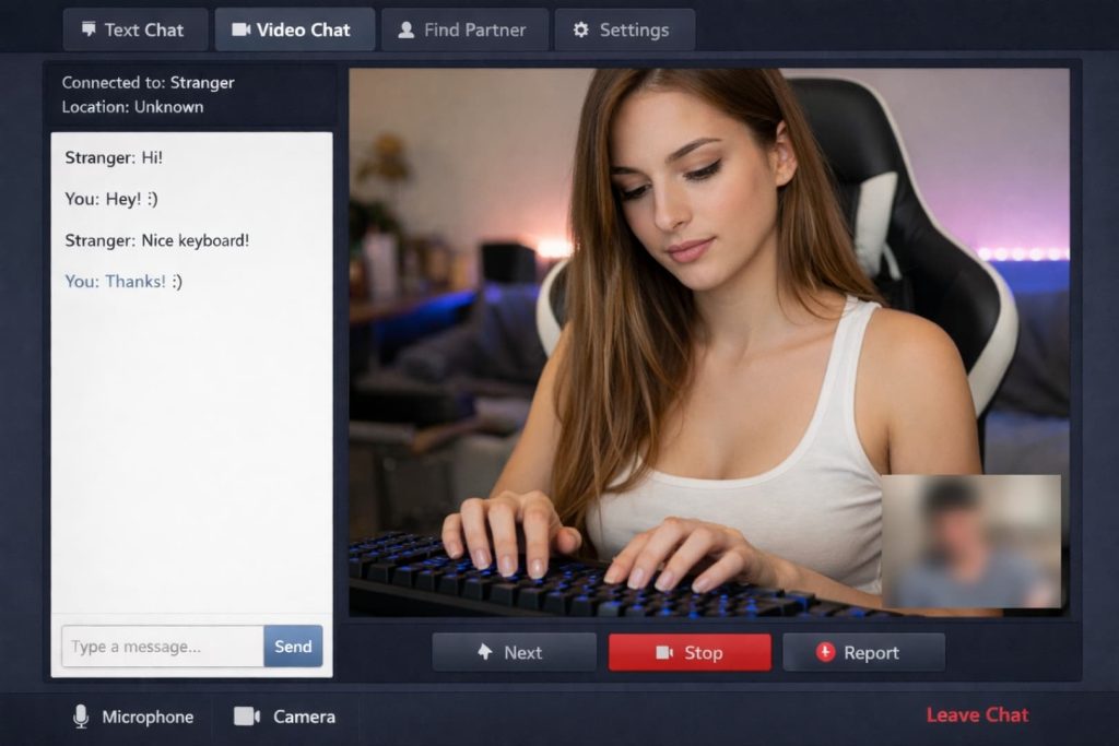 Live video chat app for talking to real girls online