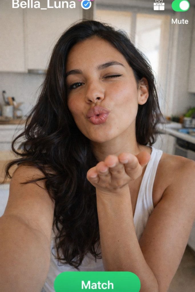 Instant match video chat app with gender filter